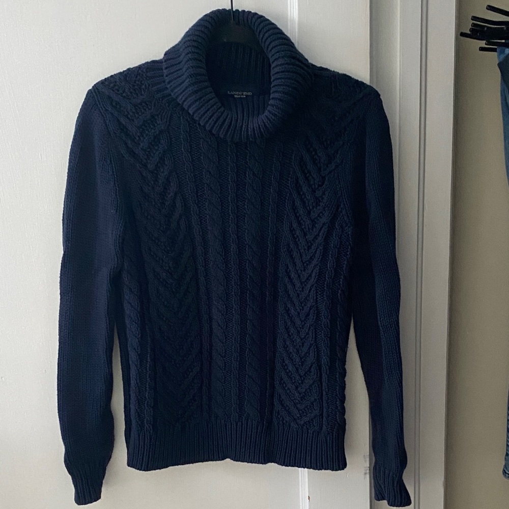 Lands' End Navy Drifter Sweater